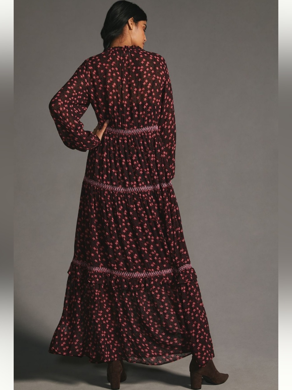 Anthropologie Temperley London Smocked Maxi Dress - Picture 4 of 4